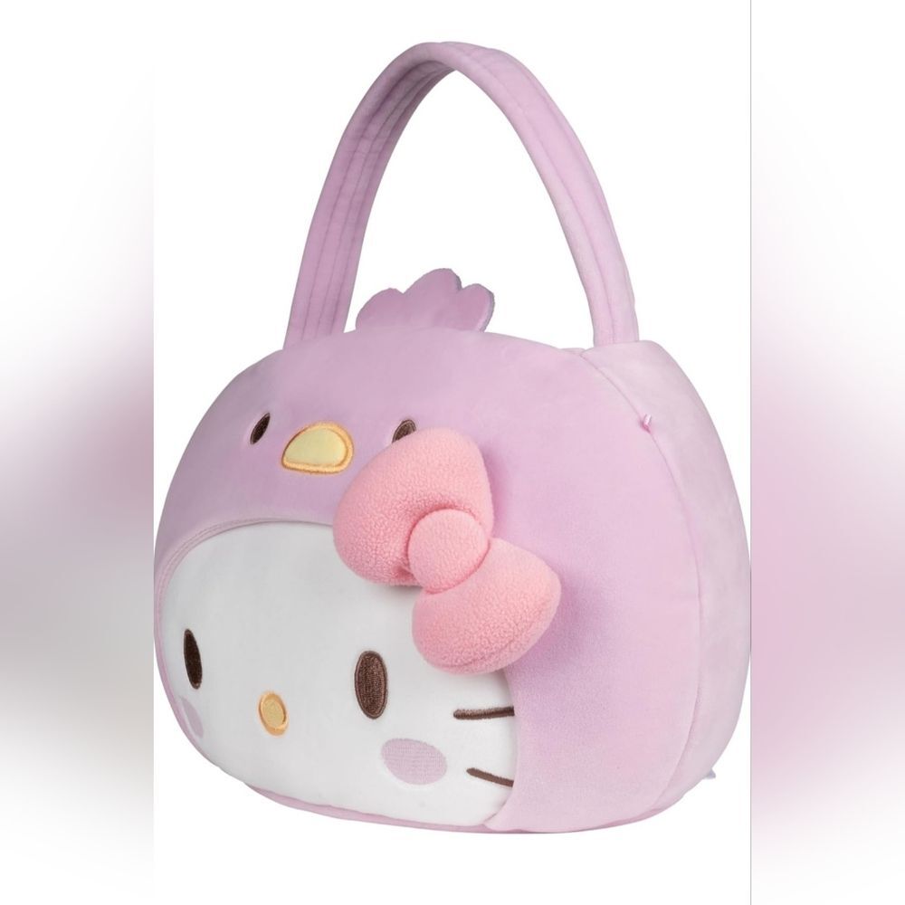 Sanrio Hello Kitty & Friends NWT Pink Plush Easter/Halloween Basket Pail- 15in - Picture 6 of 12
